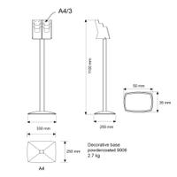 Brochurehouder Stockport 6 Houders