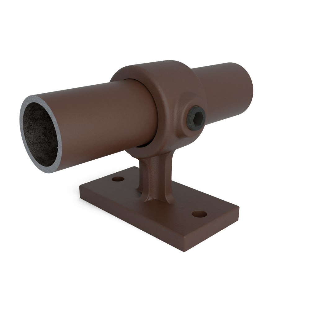 Buiskoppeling Leuningdrager - vintage bruin-B / 26,9 mm