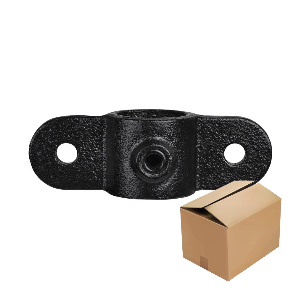 Doos Dubbel oogdeel in 1 lijn - zwart-D / 42,4 mm (60 stuks)