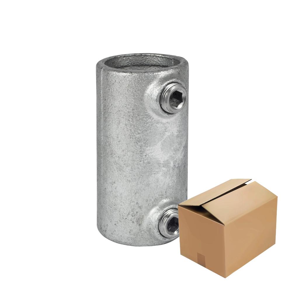 Karton Rohrverbinder Verlängerungsstück außen-F / 60,3 mm (20 Stück)