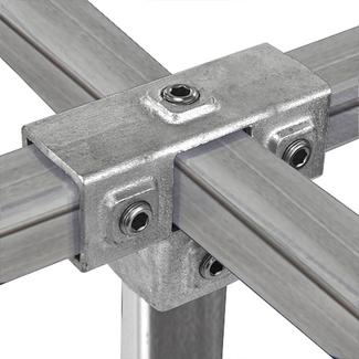 Doos T-Stuk met zij-uitgang - vierkant