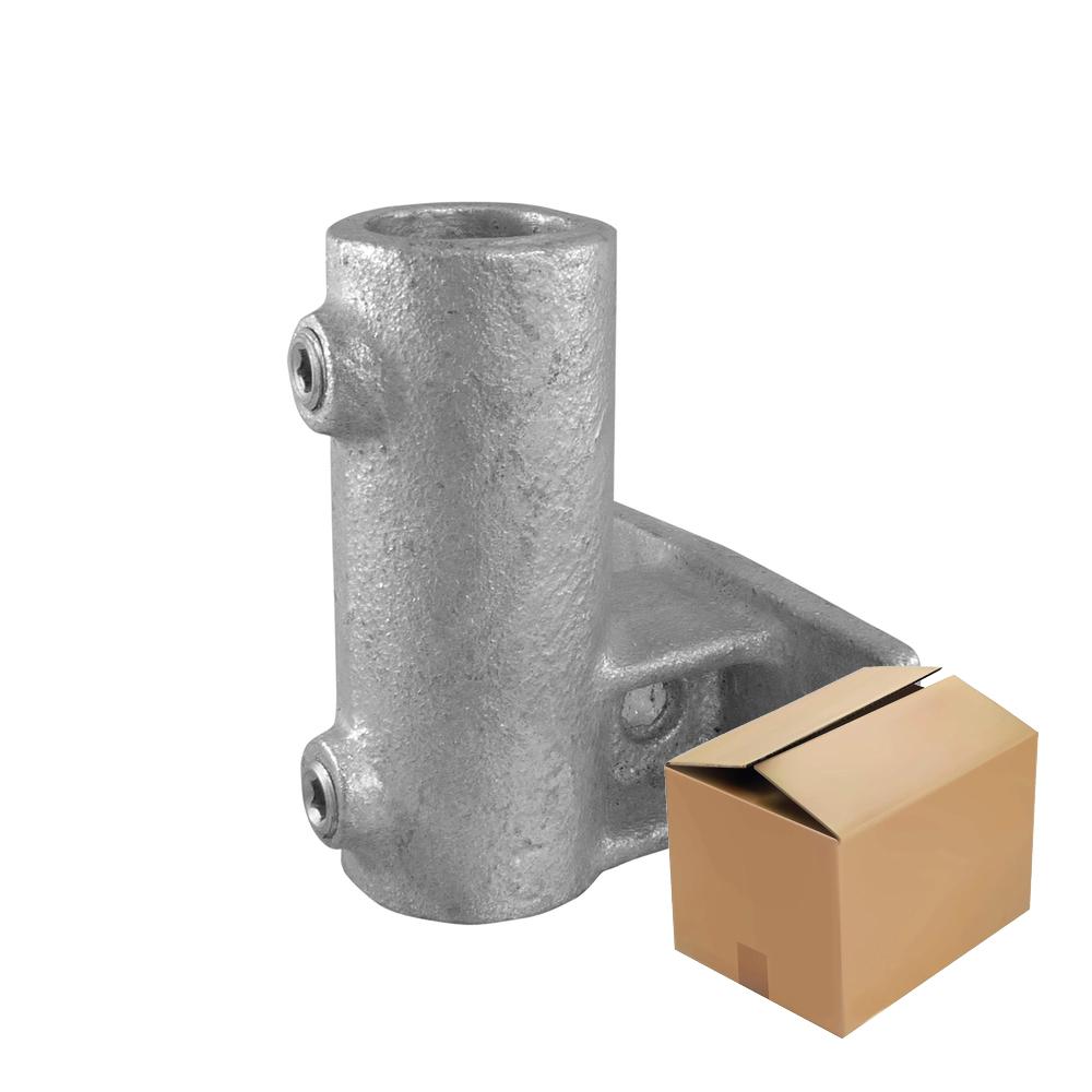 Karton Rohrverbinder Wandhalter horizontal-E / 48,3 mm (10 Stück) Karton Rohrverbinder Wandhalter horizontal-E / 48,3 mm (10 Stück)