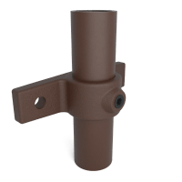 Buiskoppeling Oogdeel dubbele lip - vintage bruin-B / 26,9 mm