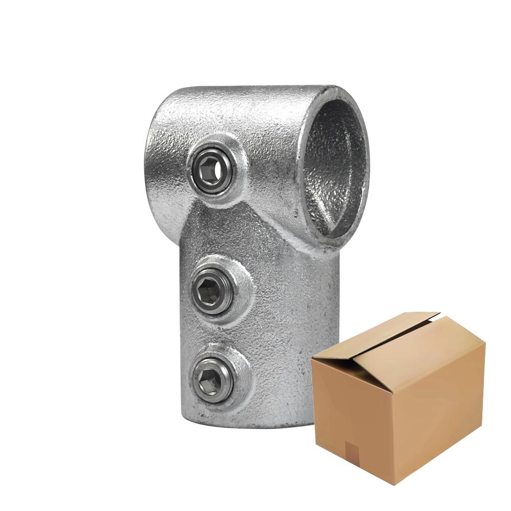 Karton Rohrverbinder kurzes T-Stück lang-D / 42,4 mm (27 Stück)