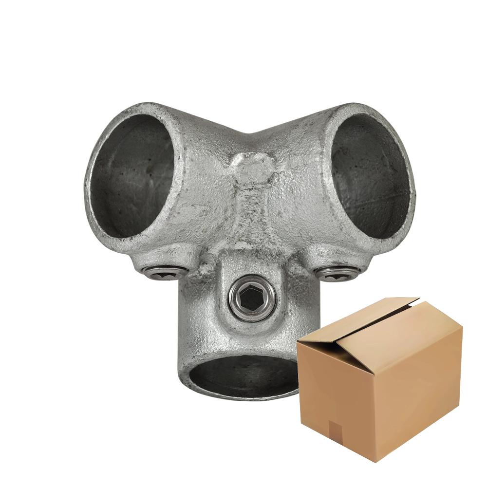 Karton Rohrverbinder Dreiweg-Eckstück 90°-D / 42,4 mm (20 Stück)