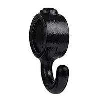 Karton Rohrverbinder Garderobenhaken - Schwarz-B / 26,9 mm (160 Stück)