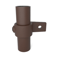 Buiskoppeling Oogdeel enkele lip - vintage bruin-B / 26,9 mm