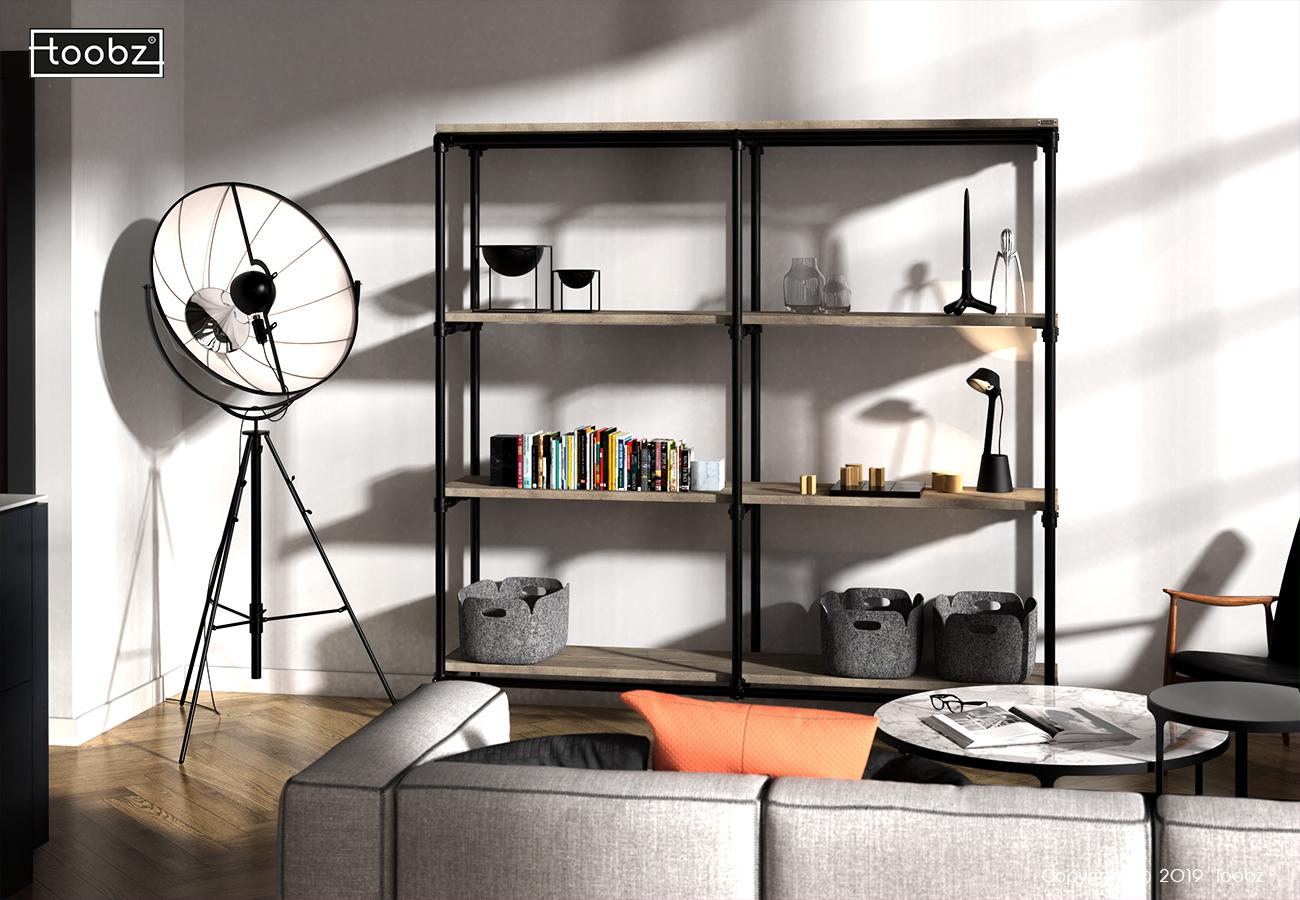 Open Kast Bristol: M / 33,7mm / zwart