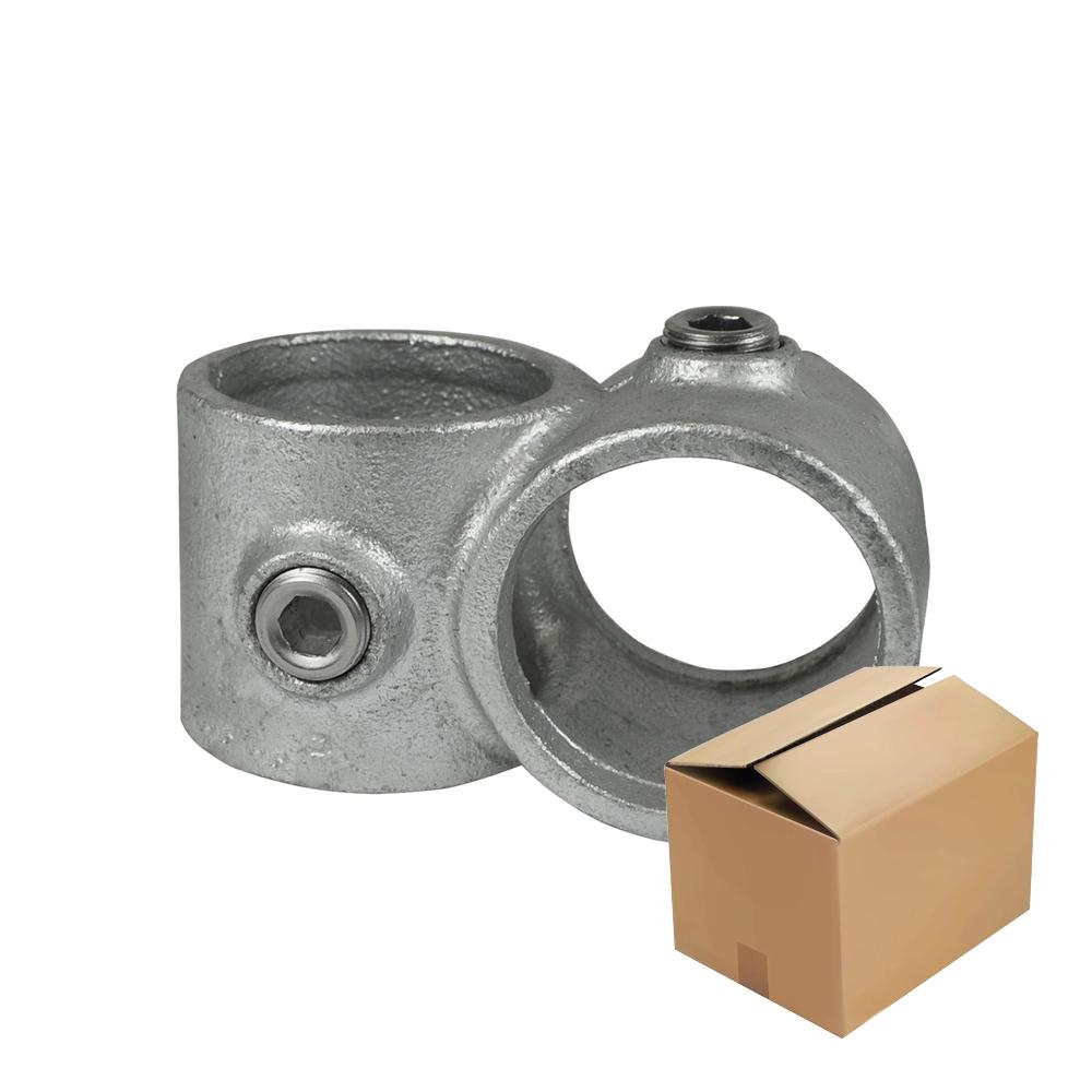 Karton Rohrverbinder Kreuzstück vorgesetzt 90°-D / 42,4 mm (40 Stück)
