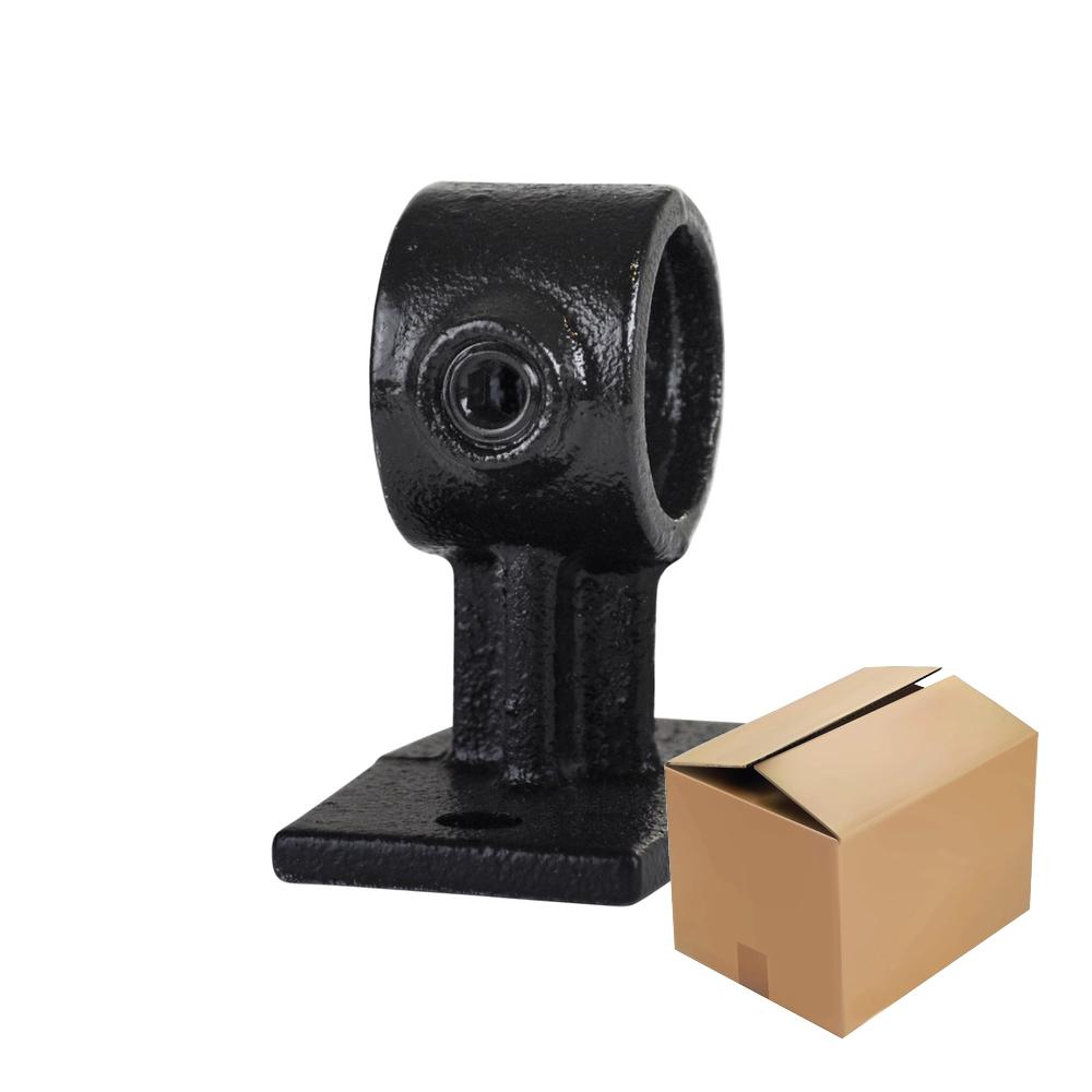 Karton Rohrverbinder Handlaufhalterung - Schwarz-A / 21,3 mm (80 Stück)