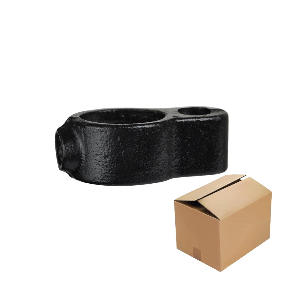 Karton Rohrverbinder Stellringauge - Schwarz-B / 26,9 mm (100 Stück)