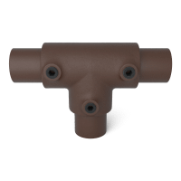 Buiskoppeling Lang T-stuk - vintage bruin-B / 26,9 mm