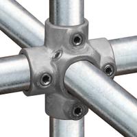 Karton Rohrverbinder Kreuzstück für Stützrohr-E / 48,3 mm (10 Stück)