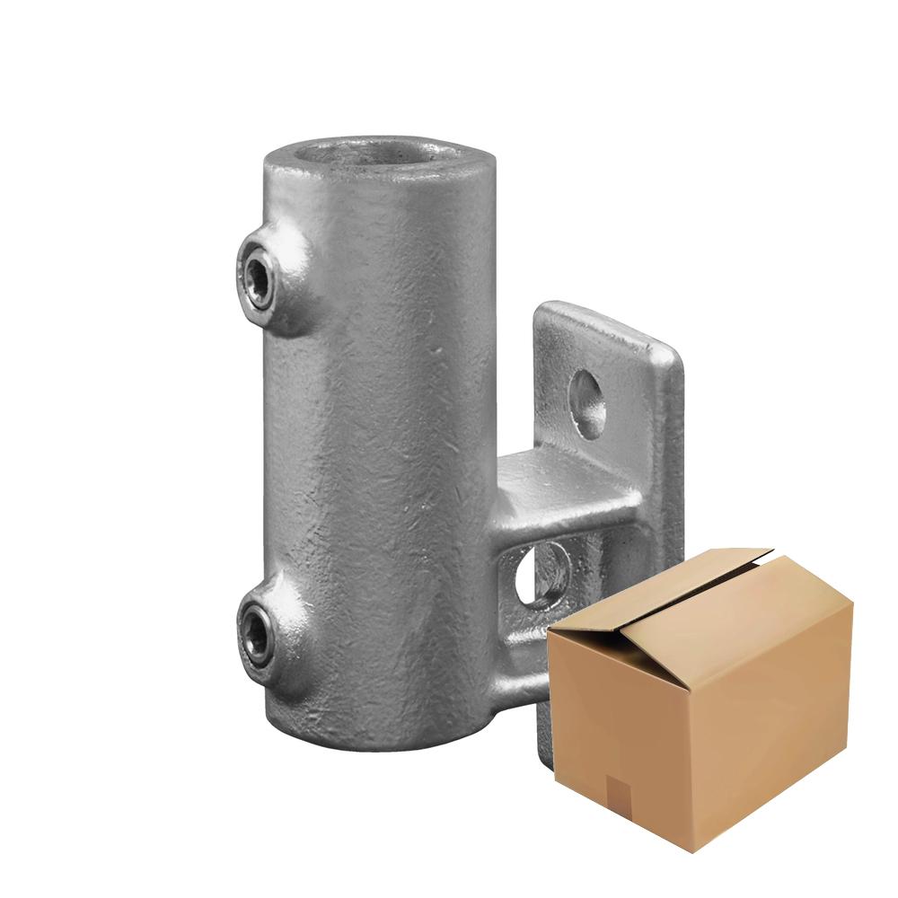 Karton Rohrverbinder Wandhalter vertikal-E / 48,3 mm (10 Stück)