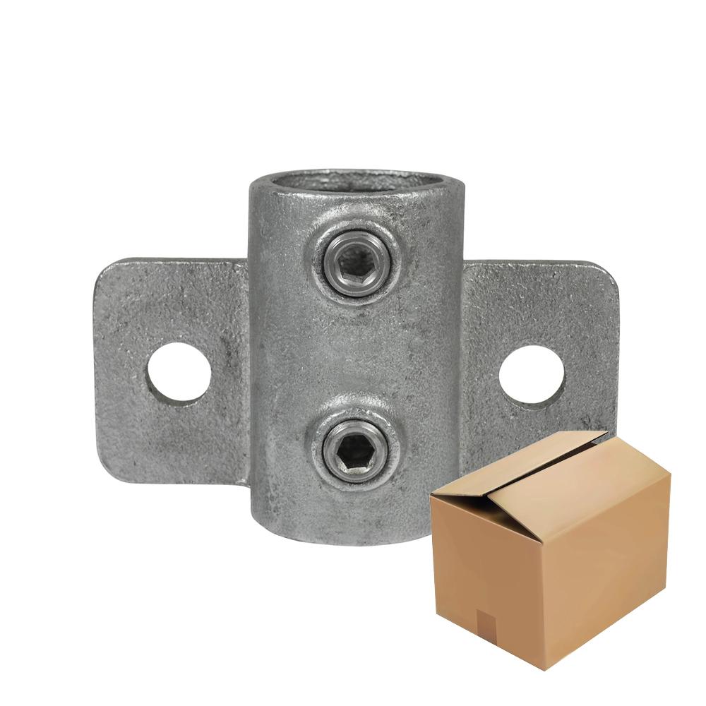 Karton Rohrverbinder Wandhalter horizontal extra schwer-D / 42,4 mm (15 Stück)