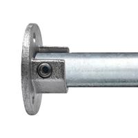 Rohrverbinder Fußplatte rund mit Einlage (Set)-B / 26,9 mm