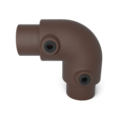 Buiskoppeling Kniestuk 90° - vintage bruin