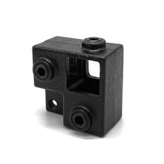 Eckstück durchgehend mit Lippe - Schwarz – quadratisch - 25 mm (60 Stück)