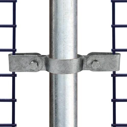 Karton Rohrverbinder Gitterhalter doppelt-C / 33,7 mm (160 Stück)