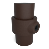 Buiskoppeling Borgring - vintage bruin-B / 26,9 mm