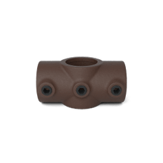 Buiskoppeling Kruisstuk in 1 vlak - vintage bruin