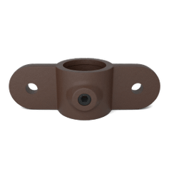 Buiskoppeling Dubbel oogdeel in 1 lijn - vintage bruin