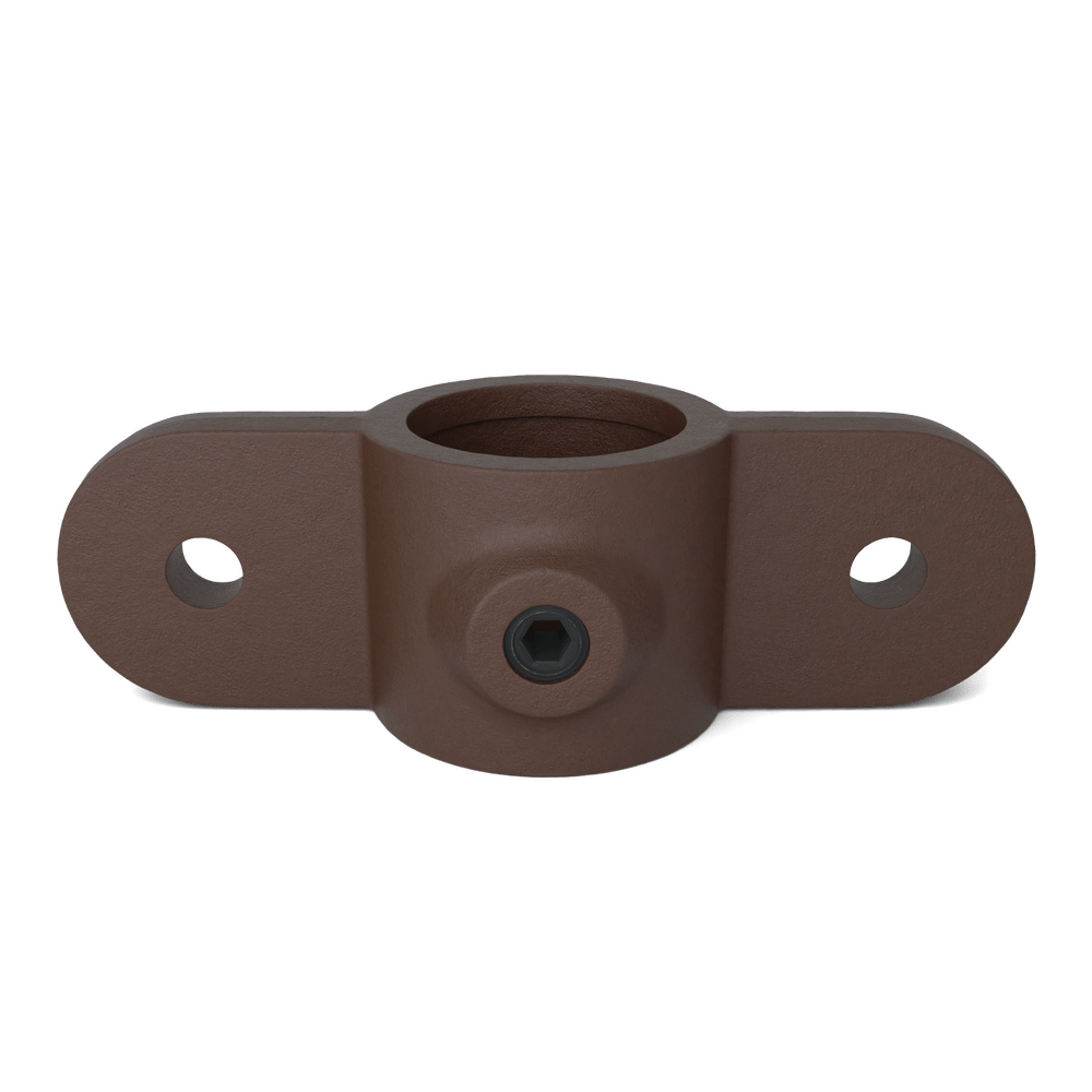 Buiskoppeling Dubbel oogdeel in 1 lijn - vintage bruin-B / 26,9 mm