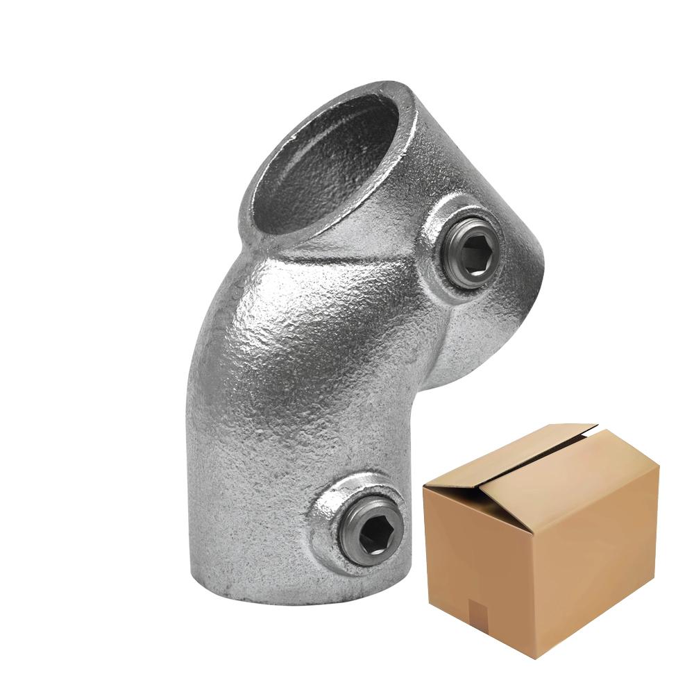 Karton Rohrverbinder T-Stück kurz 45° -E / 48,3 mm (20 Stück)