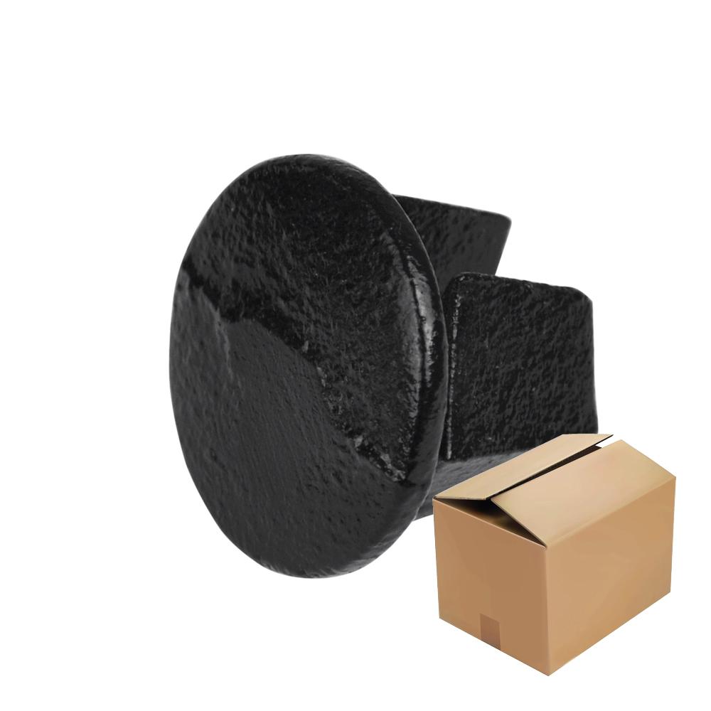 Karton Stopfen Metall - Schwarz-B / 26,9 mm (400 Stück)