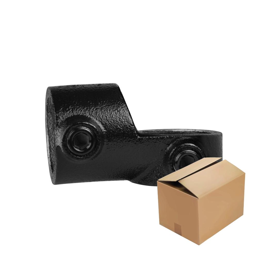 Karton Rohrverbinder Winkelgelenk verstellbar - Schwarz-C / 33,7 mm (60 Stück)