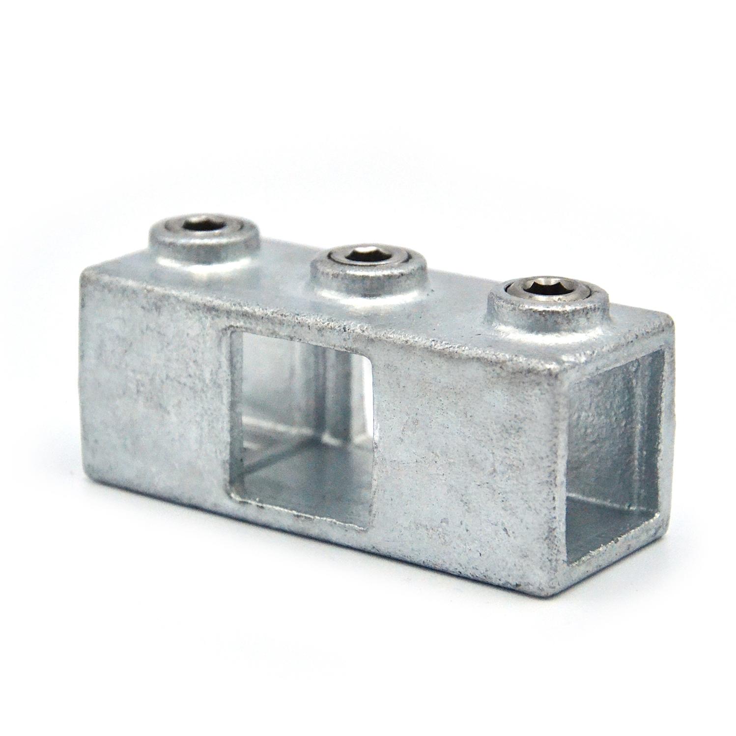 Rohrverbinder Kreuzstück durchgehend - quadratisch - 40 mm