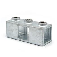 Rohrverbinder Kreuzstück durchgehend - quadratisch - 40 mm