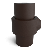 Buiskoppeling Borgring - vintage bruin-B / 26,9 mm