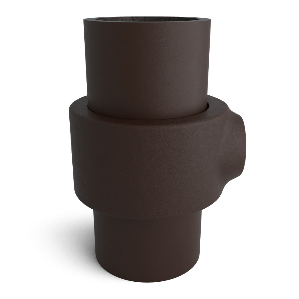 Buiskoppeling Borgring - vintage bruin-B / 26,9 mm