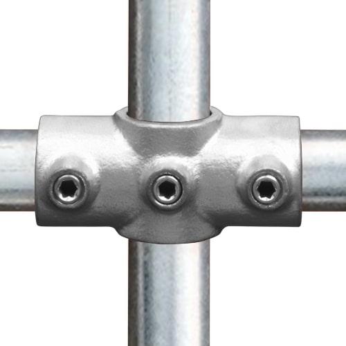 Karton Rohrverbinder Kreuzstück durchgehend-F / 60,3 mm (15 Stück)
