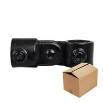 Doos Enkel scharnierstuk - zwart-C / 33,7 mm (40 stuks)