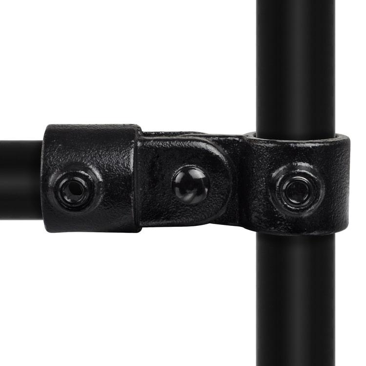 Rohrverbinder Gelenkstück einfach - Schwarz-D / 42,4 mm