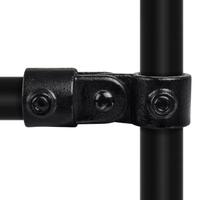 Rohrverbinder Gelenkstück einfach - Schwarz-D / 42,4 mm