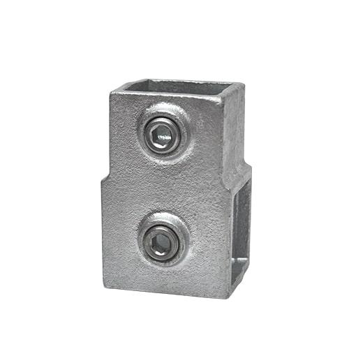 Rohrverbinder T-Stück kurz - quadratisch - 25 mm