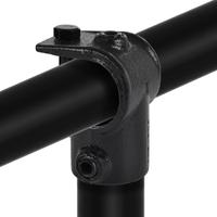 Rohrverbinder T-Stück offen - Schwarz-C / 33,7 mm
