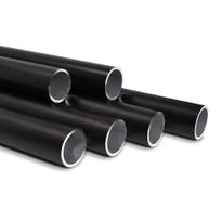 Steigerbuis zwart aluminium 42 mm