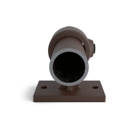 Buiskoppeling Leuningdrager - vintage bruin-B / 26,9 mm