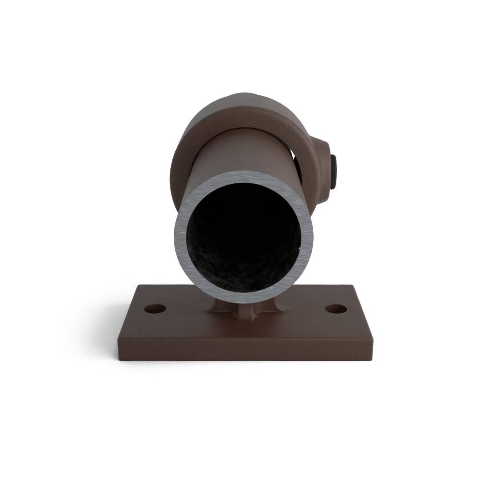 Buiskoppeling Leuningdrager - vintage bruin-B / 26,9 mm