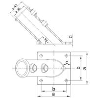 Rohrverbinder Fahnenmast-C / 33,7 mm Rohrverbinder Fahnenmast-C / 33,7 mm