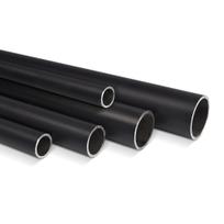 Steigerbuis zwart staal 42,4 mm