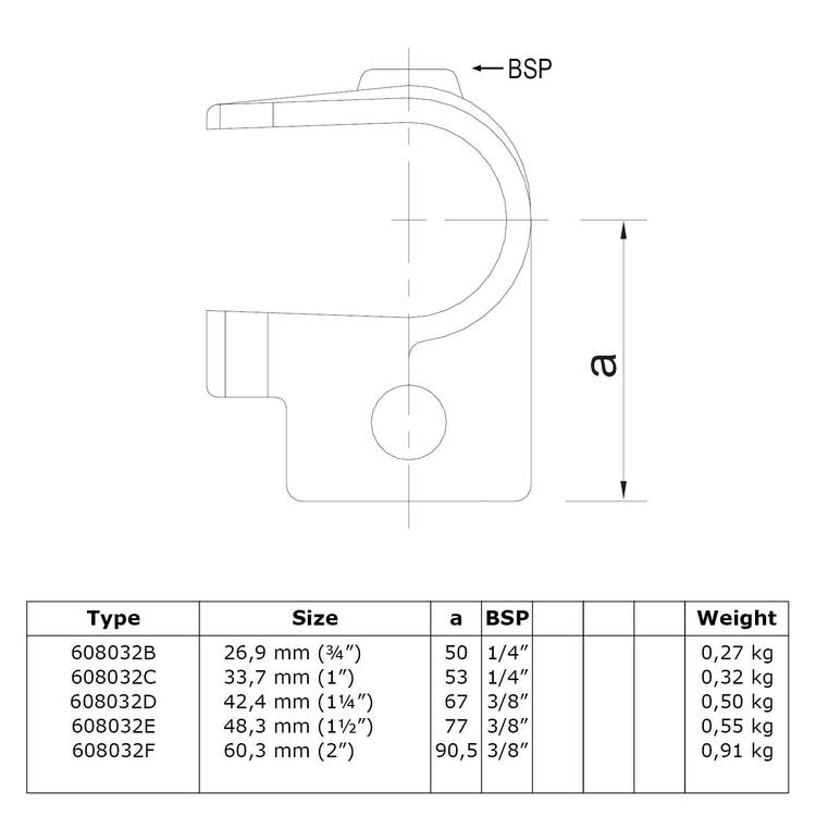 Doos Open T-Stuk-F / 60,3 mm (12 stuks)