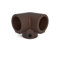 Buiskoppeling Drieweg kniestuk 90° - vintage bruin