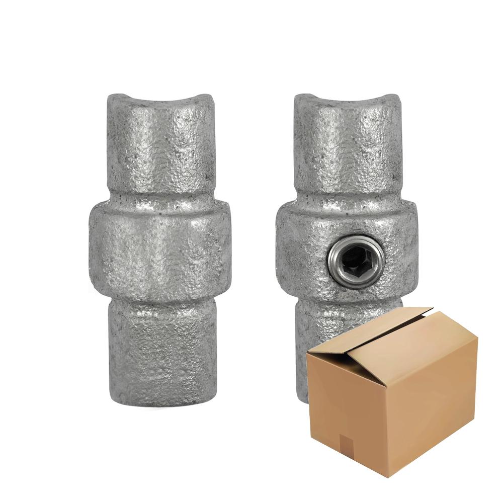 Karton Rohrverbinder Verlängerungsstück innen-C / 33,7 mm (80 Stück)