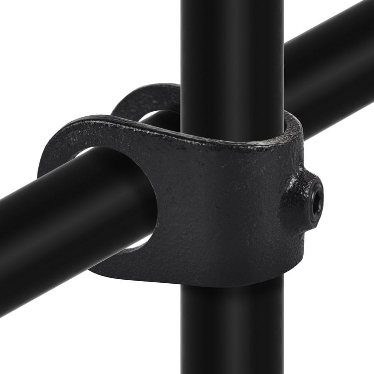 Rohrverbinder Kreuzstück offen - Schwarz-B / 26,9 mm