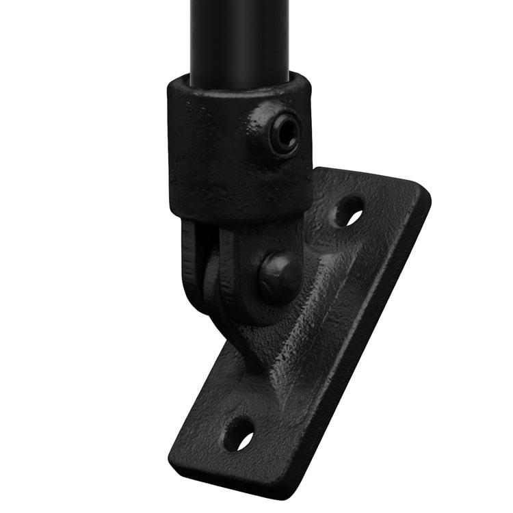 Rohrverbinder Gelenkfuß - Schwarz-C / 33,7 mm